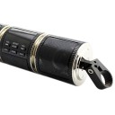 Altifalante Bluetooth para motocicleta com montagem no guiador Dois altifalantes e painel de controlo Alimentação 12 V Plástico ABS Cor preta 5