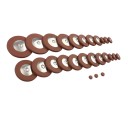Alto Saxophone Leather Pads 26 pcs Universal Pads with Fine Leather Buttons Replacement Set for Accurate Sealing of Keys Long Lifespan 1