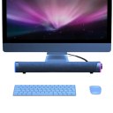 Altoparlante Bluetooth 4D con subwoofer per laptop e PC Suono stereo AUX USB 3W 8