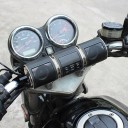 Altoparlante Bluetooth per moto con montaggio su manubrio Due altoparlanti e pannello di controllo Alimentazione 12 V Plastica ABS Finitura nera 3
