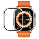 Aluminiowe etui z hartowanym szkłem do Apple Watch Ultra 1 2 3 49 mm ochronny pokrowiec na wyświetlacz 9H odporna ochrona przed zarysowaniami 6