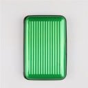 Aluminium Alloy Document and Card Case Sturdy Travel Case with Ribbed Surface and Rounded Corners Dimensions 11 x 7.5 cm 9