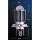 Aluminium Motorcycle Headlight H4 10000 lm LED Bulb 70 x 30 mm Powerful Front Light for Moto Scooter ATV Durable Body Cooling 4