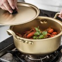 Aluminium pot guld 6