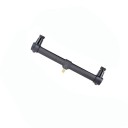 Aluminium-Rute für 2 Angelruten 25 cm Rutenhalter mit universellem Gewinde metallische Konstruktion schwarz für Angelständer 1