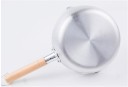 Aluminium stegepande med træhåndtag 1