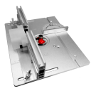 Aluminium-Werkzeugplatte 20 x 24 cm Arbeitsplatte zum Fräsen Holzbearbeitungshilfe zum präzisen Bohren und Schneiden bei der Holzbearbeitung 1