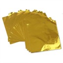 Aluminiumfolie voor chocolade en pralines Glanzende decoratieve verpakking voor handmatig verpakken van chocoladebonbons Set van 100 vellen 8 x 8 2
