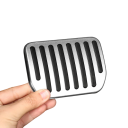 Aluminiums pedal dæk til Tesla Model 3 Y Highland 2024 2023 2022 Accelerator og bremse pedal tilbehør 100,8x75 109x53,6 mm 2