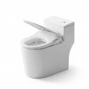 Älykäs wc-istuin kansi bideellä Automaattinen avaus 510 x 390 x 110 mm Lämmitetty istuin ja LED-näyttö Neliömäinen Valkoinen Kylpyhuoneeseen 5