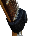 Amortecedor de cordas de guitarra 24 cm Cinta preta com velcro para eliminação de ressonância Amortecedor de ruído para baixo e guitarra Amortecedor de cordas de trastes 6