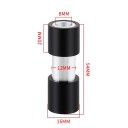 Amortecedor traseiro suave para bicicleta 54 mm de construção compacta preto-prateado para suspensão da parte traseira da bicicleta 2