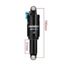 Amortiguador de Aire SR Suntour Raidon 190 x 51 mm Suspensión Trasera con Lockout Negro para Bicicleta de Montaña MTB y Bicicleta Totalmente 2
