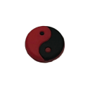 Amortiguador de vibraciones para raqueta de tenis Accesorio antivibración circular con símbolo yin y yang Accesorio deportivo para jugadores 2