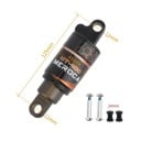 Amortisseur arrière MEROCA MT-100 avec ressort à huile 125 mm 850 lbs, noir, pour vélo tout terrain, trottinette électrique et VTT 2
