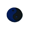 Amortisseur de vibrations pour raquette de tennis Accessoire antivibratoire circulaire avec le symbole yin et yang Accessoire sportif 3