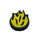 Amortisseur de vibrations pour raquette de tennis avec motif de flamme Accessoire sportif pour joueurs de tennis Amortissement confortable 4
