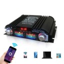 Amplificador de áudio digital 1600 W 4 canais Bluetooth rádio FM USB SD Controlo remoto Amplificador de som para carro e casa 2