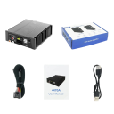Amplificador DSP para coche procesador de audio 4 canales 80 W x 4 13,8 x 11,5 x 3,8 cm metálico negro para radios Android altavoces y subwoofers 2