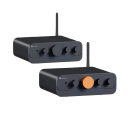 Amplificador multicanal Fosi Audio HT4S de 4 canales con control remoto Bluetooth y retroiluminación LED para cine en casa y altavoces exteriores 1