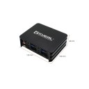 Amplificateur DSP pour voiture KUERL 4 canaux classe AB 60 W x 4 RMS 12 x 10 x 4 cm en aluminium noir pour autoradios Android avec grand écran 4
