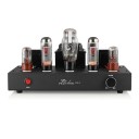 Amplificateur HiFi à lampes single-ended classe A 2× 10 W, lampes EL34C et 6SN7GT, châssis en acier, entrée RCA, noir, pour stéréo domestique 2