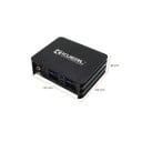 Amplificator DSP auto KUERL 4canal AB 60 W x 4 RMS 12 x 10 x 4 cm aluminiu negru pentru autoradio Android cu ecran mare 4