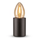 Ampoule LED dimmable C7G E14 en forme de bougie avec filament LED 0,5 W 220–240 V 63 x 23 mm Ampoule ambre Blanc chaud 2200 K Pour lampes et luminaires 2