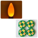 Ampoule LED Étroite Rouge E12 68x12 mm Éclairage Décoratif Intérieur et Extérieur Design Élancé Énergétiquement Efficace Longue Durée de Vie 2