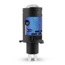 Ampoules de projecteur LED H4/9003/HB2, feux de croisement et feux de route 6500K, CANBUS, 2 pièces, puces CSP avec ventilateur, bleu-noir 3