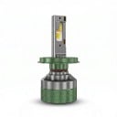 Ampoules LED H4/9003/HB2 de feux de route/feux de croisement avec application Bluetooth, 3000–8000K, 1500 W, puces CSP, vertes, pour phares de voiture 1