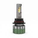 Ampoules LED pour phares 9004 HB1 feux de route/feux de croisement avec application Bluetooth 3000–8000K 12V/24V puces CSP avec ventilateur vert 6