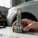 Ampoules LED pour phares avec contrôle Bluetooth via application, 3000–8000 K, culot H3, puces CSP, ventilateur, vertes, pour voiture 12V/24V 2