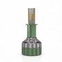 Ampoules LED pour phares avec contrôle Bluetooth via application, 3000–8000 K, culot H3, puces CSP, ventilateur, vertes, pour voiture 12V/24V 4
