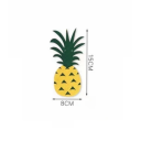 Ananasový banner s listy 8x15 cm Tropická dekorace Havajská Letní Párty Safari Džungle Svatba Narozeniny Tematická Výzdoba Oslav 2