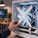 Αναστραμμένος ανεμιστήρας υπολογιστή 120 mm με ARGB φωτισμό και ρουλεμάν FDB 12 V 1600 rpm για ψύξη παιχνιδιών και εργασιακού υπολογιστή 5