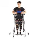 Andador de rehabilitación para personas con accidente cerebrovascular ajustable en altura 115–145 cm ancho de cintura 45 cm capacidad de carga 125 kg azul para el entrenamiento de la marcha 2