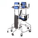 Andador de rehabilitación para personas con accidente cerebrovascular ajustable en altura 115–145 cm ancho de cintura 45 cm capacidad de carga 125 kg azul para el entrenamiento de la marcha 3