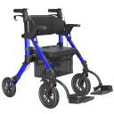 Andador plegable con asiento Manijas con freno cinturón de seguridad Altura ajustable 85-100 cm Asiento 35 x 38 cm para personas mayores 3