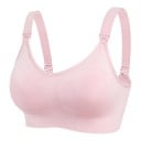 Åndbar ammebh til gravide med spænder på stropperne og net imellem skålene med brede stropper og hægter på ryggen 3