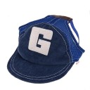 Åndbar baseballcap til hunde Solhat til rejser og sport Dyreartikler Justerbar halsomkreds 34-48 cm 5