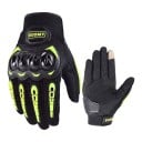 Åndbare og berøringsfølsomme motorcykelhandsker med fuld finger, knoebeskyttelse og skridsikker håndflade lavet af polyester og bomuld 1
