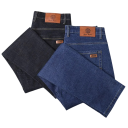 Ανδρικά κλασικά ελαστικά τζιν Slim Fit Στενή γραμμή Ελαστικό άνετο υλικό Σύγχρονα παντελόνια για την πόλη Κομψά τζιν slim παντελόνια 4