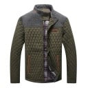 Ανδρικό χειμερινό μπουφάν Ανθεκτικό στον άνεμο Κλείσιμο με κουμπιά Μπουφάν από πολυεστέρα με τσέπες Πολυεστερική επένδυση Ζεστή άνετη 10