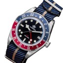 Ανδρικό ρολόι GMT με ημερομηνία Αδιάβροχο 200 μ Λαμπεροί δείκτες BGW9 Κάσα 39 mm Ανοξείδωτο ατσάλι 316L Νάιλον λουράκι NATO Για κολύμπι 4