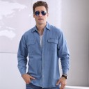 Ανδρικό τζιν πουκάμισο F632 2