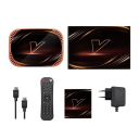 Android 11 TV Box 4K HD Streamovací přehrávač médií 4+32GB HDMI WiFi 2.4G/5G Bluetooth 1000M Ethernet USB Dálkový ovladač 2