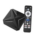 Android TV box Android 16 8K Ultra HD 8 GB RAM 128 GB stocare Rockchip 3518 LAN dual WiFi si Bluetooth 5.4 Telecomanda vocala Negru Pro TV 2