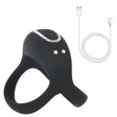 Anéis de estrangulamento vibratórios em silicone para pénis e testículos com controlo remoto por aplicação móvel vibrações inteligentes embalagem discreta 3