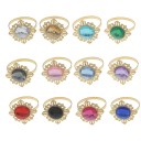 Anéis decorativos para guardanapos com pedra 24 pcs 1